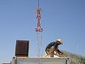 BMIR tower installation, tying to the studio roof 1
